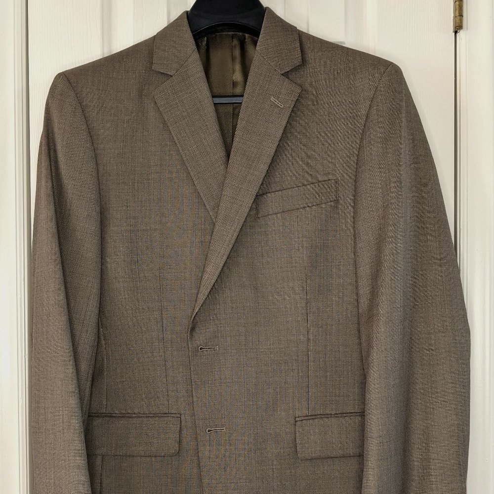 Stafford Traveler Tan Suit Jacket 42R